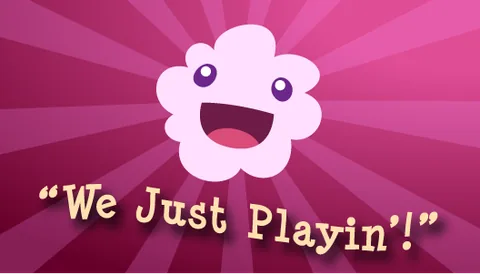 Tier 2: Fluffy League, lachende rosa Wolke, „We Just Playin'!“